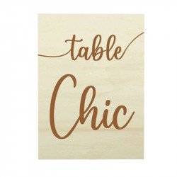 Nom de table Chic - Bois