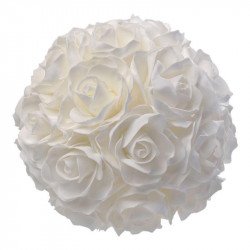 Boule de roses en mousse - 20 cm