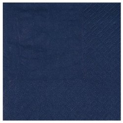 serviette bleu marine