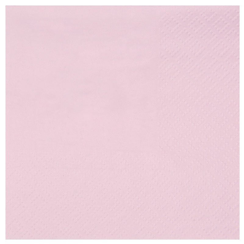 serviette rose pastel