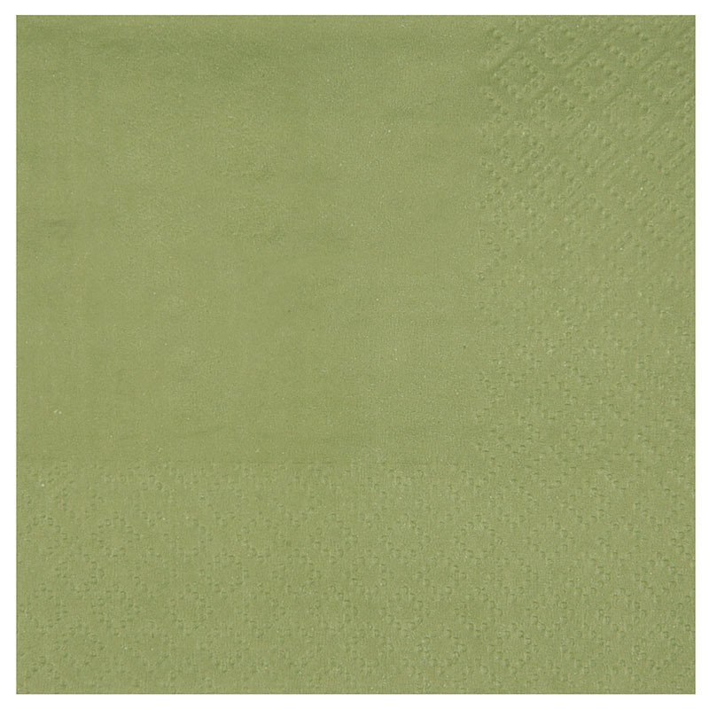 serviette vert olive