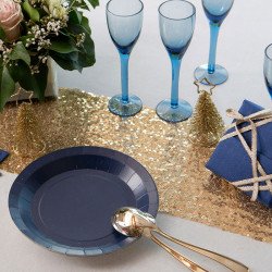 décor petite assiette bleu marine