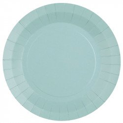 assiette bleu clair