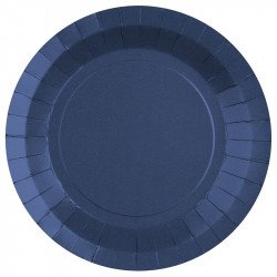 assiette bleu marine