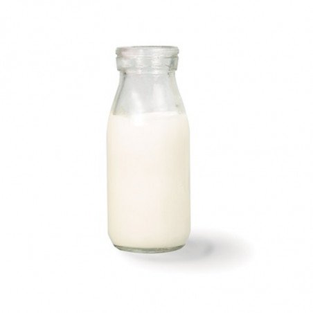 petite bouteille de lait en verre