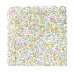 Serviettes Liberty Doré (x16)