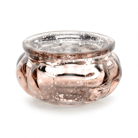 Photophore mercurisé rose gold - 6 cm