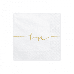 Serviettes "Love" (x20)