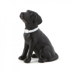 Figurine chien Labrador noir