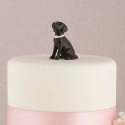 Figurine chien Labrador noir