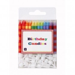 Bougies d'anniversaire multicolores