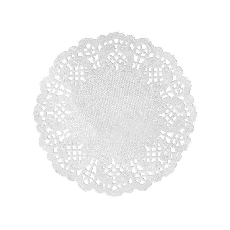 Sous verre dentelle Blanc (x10)