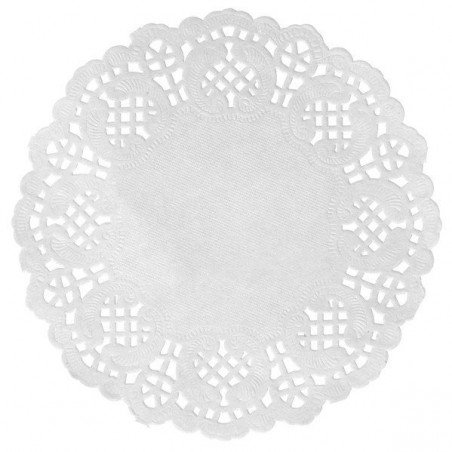 Sous verre dentelle Blanc (x10)