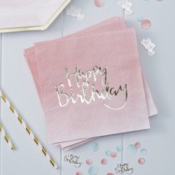 Serviette "Happy Birthday"