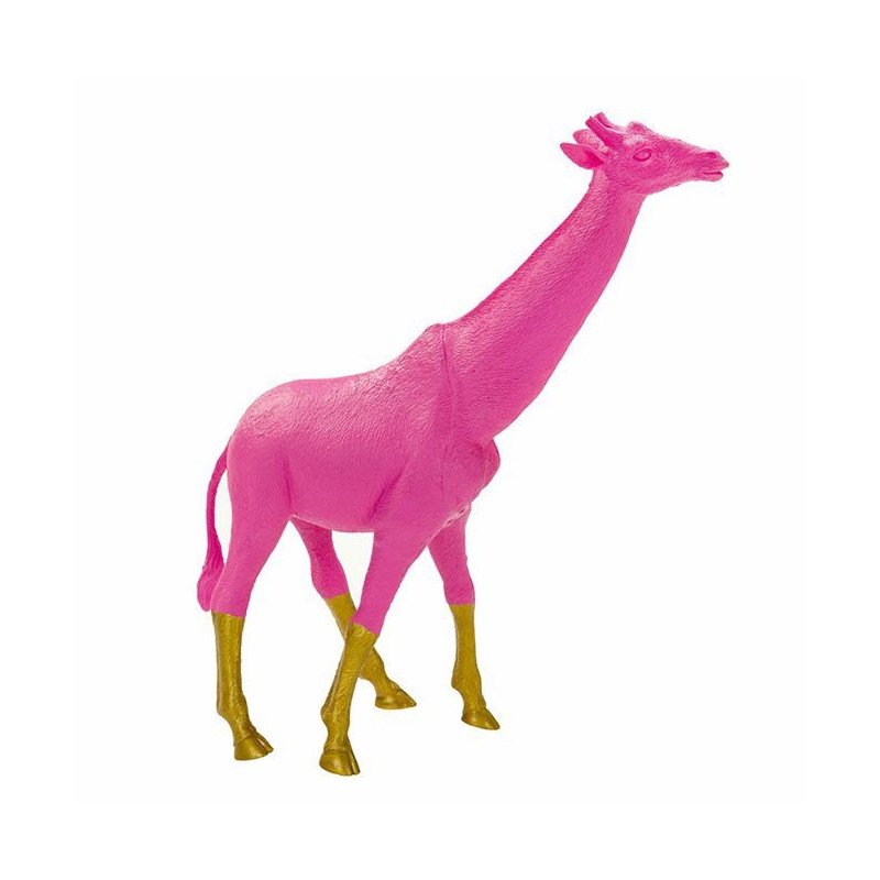 girafe rose et dorée