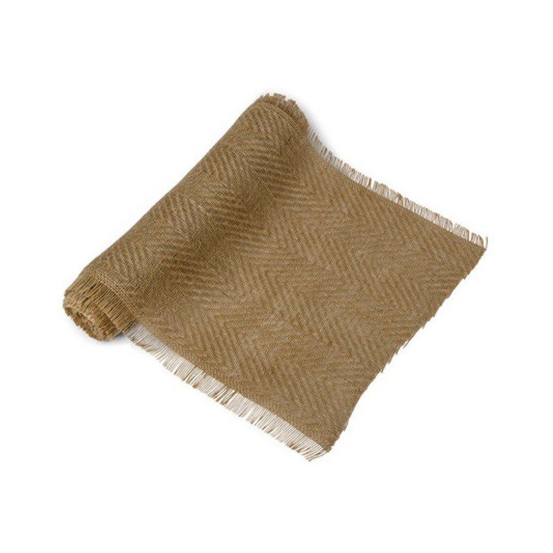 chemin de table jute tissé chevrons 5 mètres