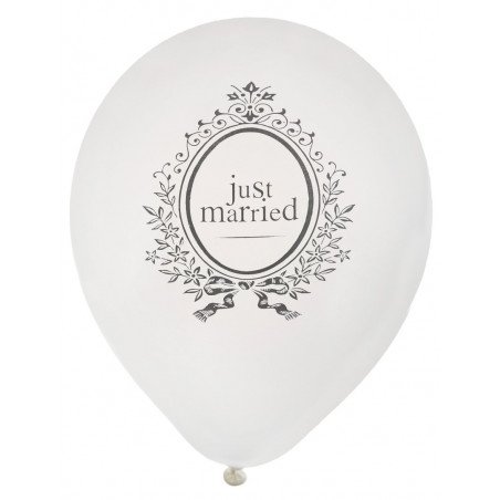 ballons just married (x8)