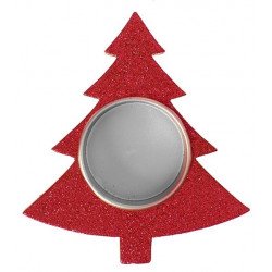 porte-bougie SAPIN pailleté