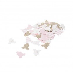 Confettis petit body de bébé rose pâle 3CM 