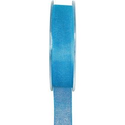 Ruban organdi turquoise -  20 mètres