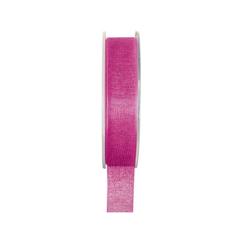 Ruban organdi fuchsia -  20 mètres