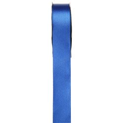 Ruban satin double face bleu roi de 25 mètres