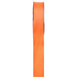 Ruban satin double face orange de 25 mètres