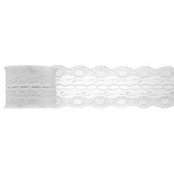 Ruban dentelle blanc de 3 mètres