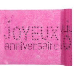 Chemin de table Joyeux Anniversaire