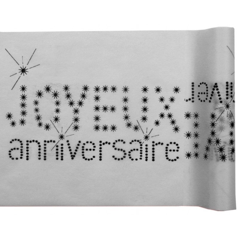 Chemin de table Joyeux Anniversaire