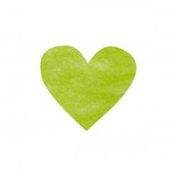 Confettis Coeur vert (x100)