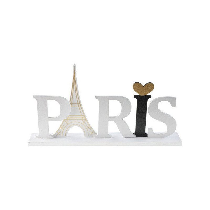 Lettres en bois Paris sur socle