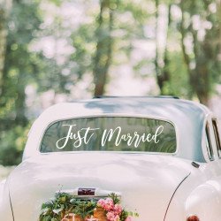 Sticker voiture Just Married