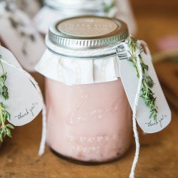 Pot en verre love mason jar