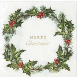 20 Serviettes "Merry Christmas"