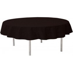 Nappe ronde unie noire