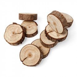 Ronds de bois naturels (x10)