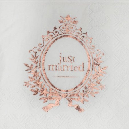 Serviette Just Maried (x20)