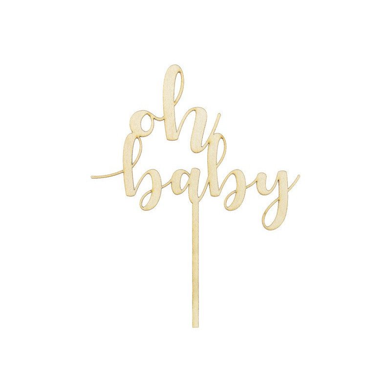 Cake topper "oh baby"