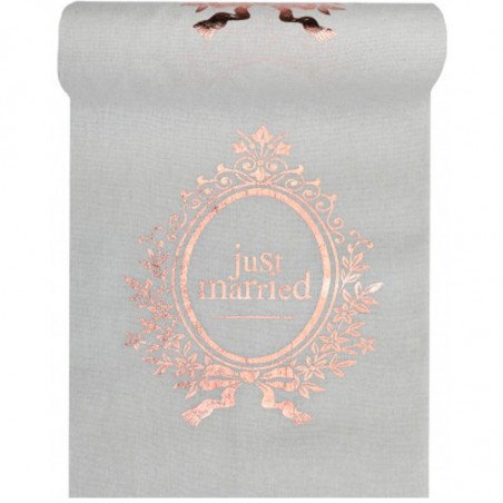 Chemin de table "just married" 3 mètres