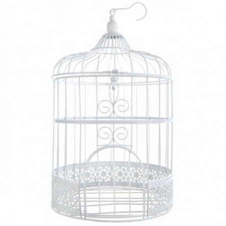 Cage à oiseaux blanche