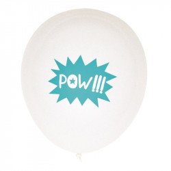 Ballons Super héros POW (x5)