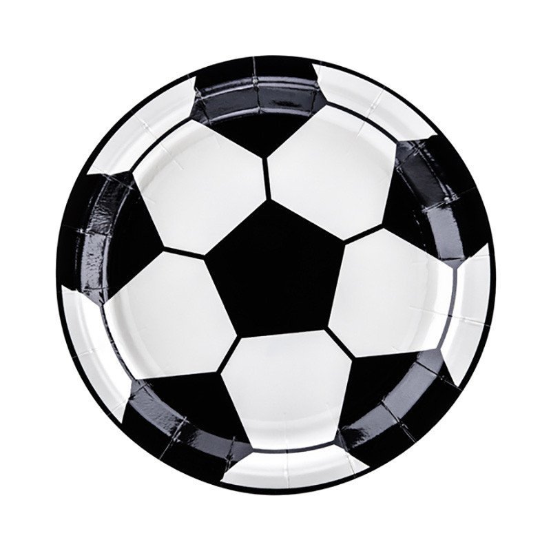 Assiette ballon de foot (x6)