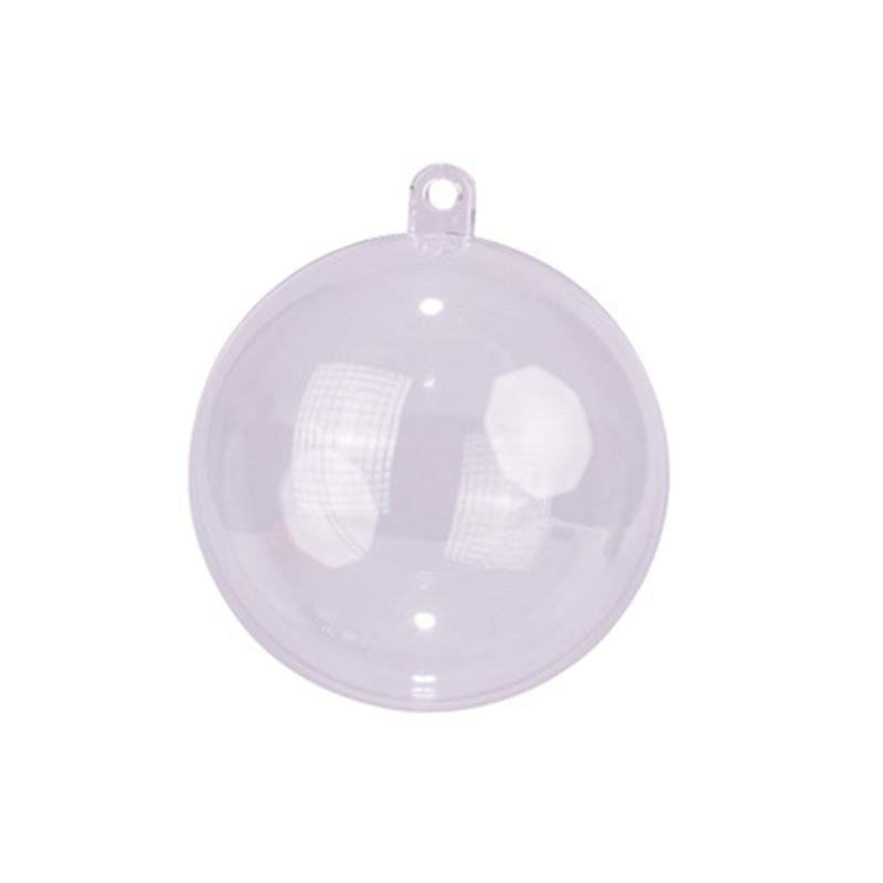 Boules PVC transparente - 6 cm (x10)