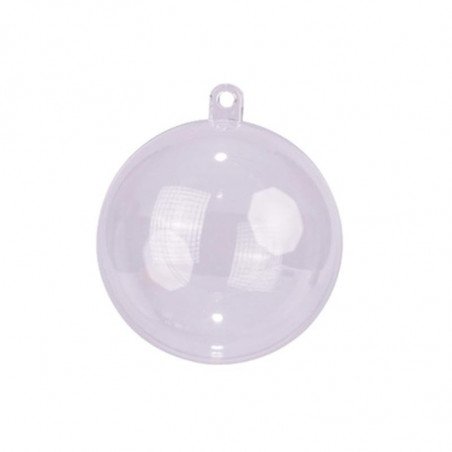 Boules PVC transparente - 6 cm (x10)