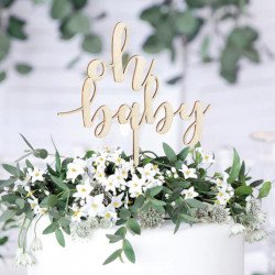 Cake topper "oh baby"