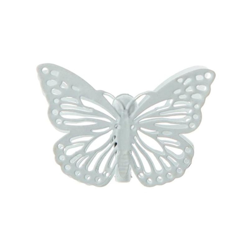 Pinces Papillon blanc (x4)