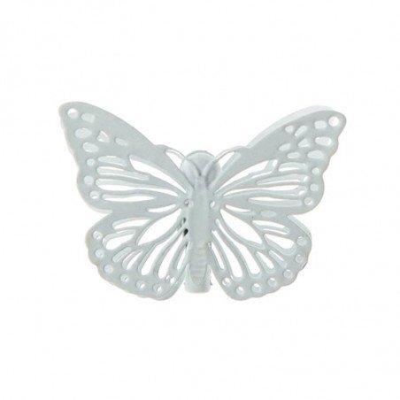 Pinces Papillon blanc (x4)