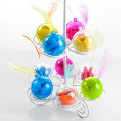 Boules transparentes 4 cm (x6)