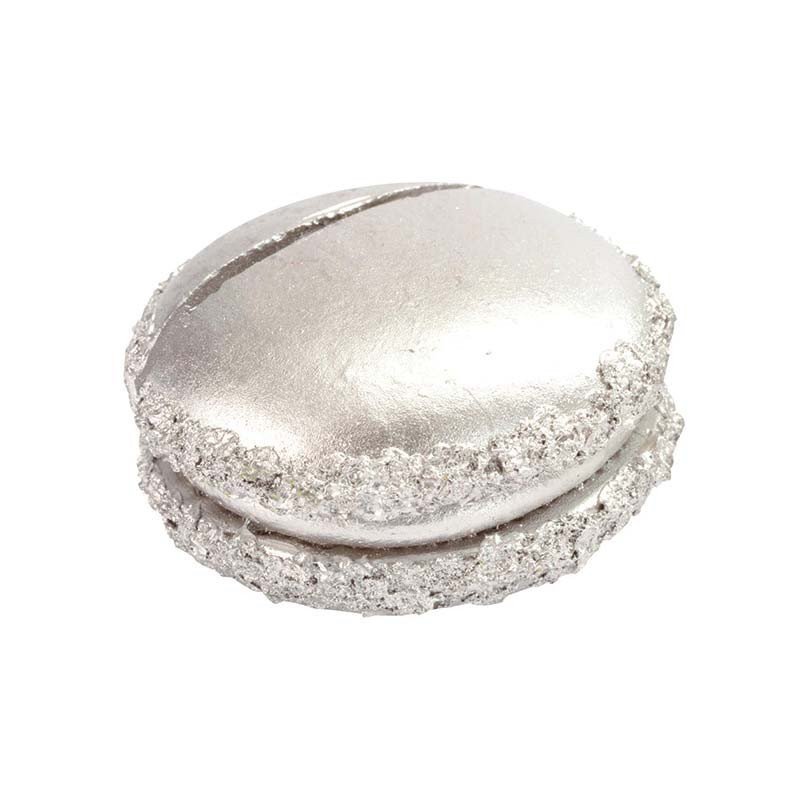 Marque place macaron argent (x2)